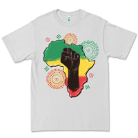 Dove Grey africa map Premium Tee - MaliasSmallBusiness