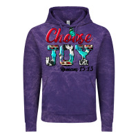 Cloud Purple Choose Joy Vintage Hoodie - BundleAndBundleShop