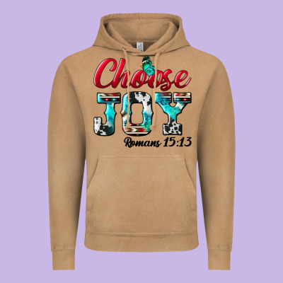 Choose Joy Vintage Hoodie Designed By Bundleandbundleshop
