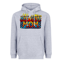 Heather Grey Hot mess mom Mother's Day Heavyweight Hoodie - FaDigitalArtStudio