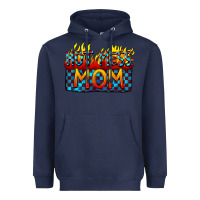 Navy Hot mess mom Mother's Day Heavyweight Hoodie - FaDigitalArtStudio
