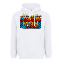 White Hot mess mom Mother's Day Heavyweight Hoodie - FaDigitalArtStudio