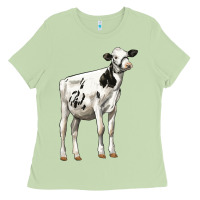 Matcha Holstein Heifer Ladies Tee - LillyAllenDesigns