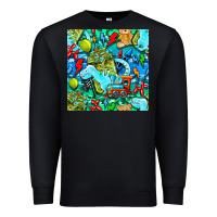 Black boy child coffee cup and teddy bear with thunderbolts and camouflage s Premium Sweatshirt - BundleAndBundleShop