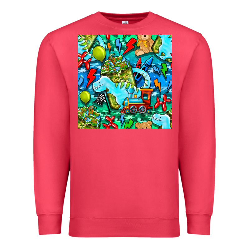 Boy Child Coffee Cup And Teddy Bear With Thunderbolts And Camouflage S Premium Sweatshirt by BundleAndBundleShop | Teevron