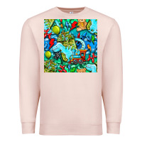 Pale Pink boy child coffee cup and teddy bear with thunderbolts and camouflage s Premium Sweatshirt - BundleAndBundleShop