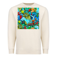 Sandshell boy child coffee cup and teddy bear with thunderbolts and camouflage s Premium Sweatshirt - BundleAndBundleShop
