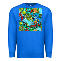 True Royal boy child coffee cup and teddy bear with thunderbolts and camouflage s Premium Sweatshirt - BundleAndBundleShop