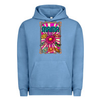 Pigment Pebble Blue mama Urban Hoodie - CowhideDigitalArt