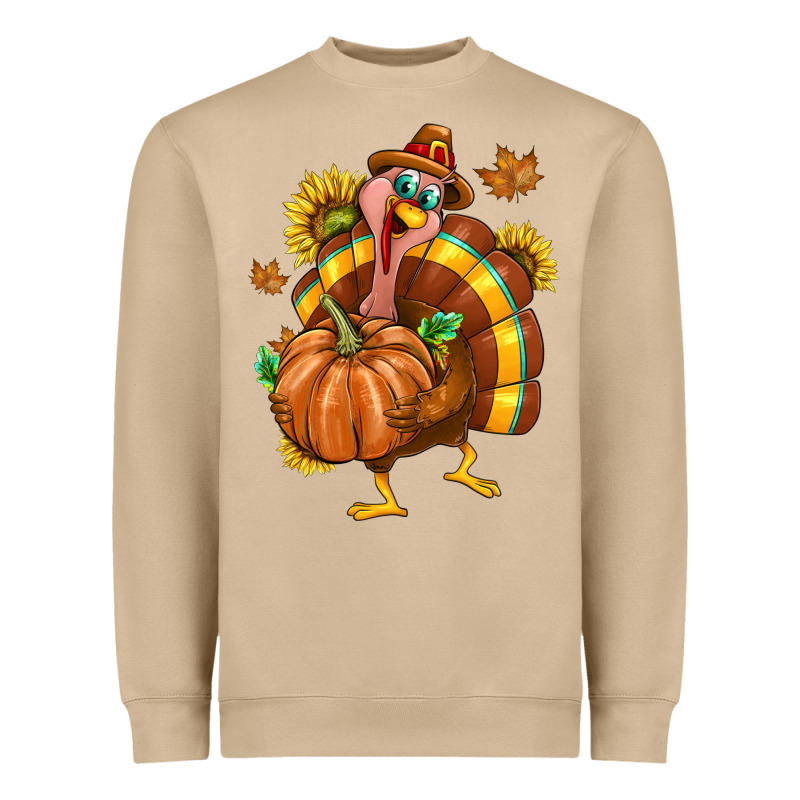 Thanksgiving Turkey Heavyweight Sweatshirt by texasbilliewilder | Teevron