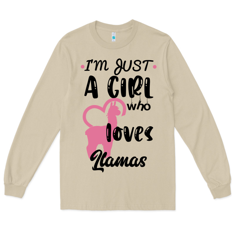 Just A Girl Who Loves Llamas I Love Llamas Long Sleeve Tee by Bettercallsaul | Teevron