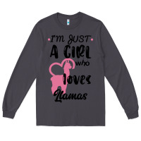 Smoke Just A Girl Who Loves Llamas I Love Llamas Long Sleeve Tee - Bettercallsaul