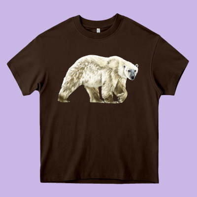 Polar Bear Heavy Core Tee Designed By Lillyallendesigns