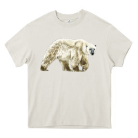 Cream Polar Bear Heavy Core Tee - LillyAllenDesigns