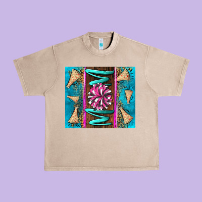 Cheer Mom Urban Heavy Tee Designed By Lillyallendesigns