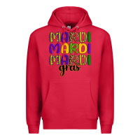 Cardinal mardi mardi mardi gras Premium Hoodie - OliviaCreatesArt