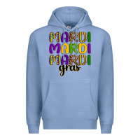 Colony Blue mardi mardi mardi gras Premium Hoodie - OliviaCreatesArt
