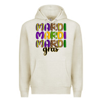 Oatmeal Heather mardi mardi mardi gras Premium Hoodie - OliviaCreatesArt