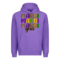 Purple mardi mardi mardi gras Premium Hoodie - OliviaCreatesArt