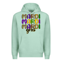 Seafoam mardi mardi mardi gras Premium Hoodie - OliviaCreatesArt