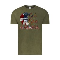 Vintage Olive god bless america Vintage Tee - JahusDesignShop