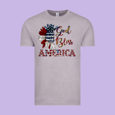 God Bless America Vintage Tee Designed By Jahusdesignshop