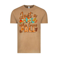 Vintage Camel just a girl who loves fall Vintage Tee - BundleAndBundleShop