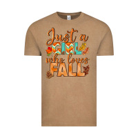 Vintage Coffee just a girl who loves fall Vintage Tee - BundleAndBundleShop