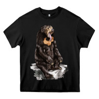 Black Malayan Sun Bear Heavy Core Tee - LillyAllenDesigns