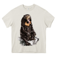 Cream Malayan Sun Bear Heavy Core Tee - LillyAllenDesigns