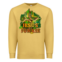 Antique Gold Jesus junkie St. Patricks Day Premium Sweatshirt - FaDigitalArtStudio