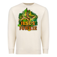 Sandshell Jesus junkie St. Patricks Day Premium Sweatshirt - FaDigitalArtStudio