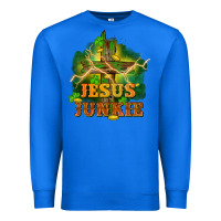 True Royal Jesus junkie St. Patricks Day Premium Sweatshirt - FaDigitalArtStudio