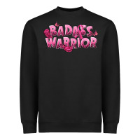 Black Badass warrior Breast Cancer Heavyweight Sweatshirt - NancyCooperArtShop