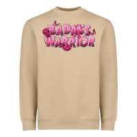 Mushroom Badass warrior Breast Cancer Heavyweight Sweatshirt - NancyCooperArtShop