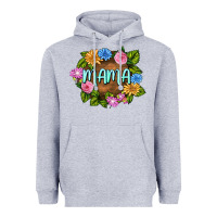 Heather Grey Mama Mother's Day Heavyweight Hoodie - FaDigitalArtStudio