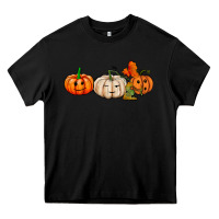 Black pumpkins face Heavy Core Tee - AdoDesignShop