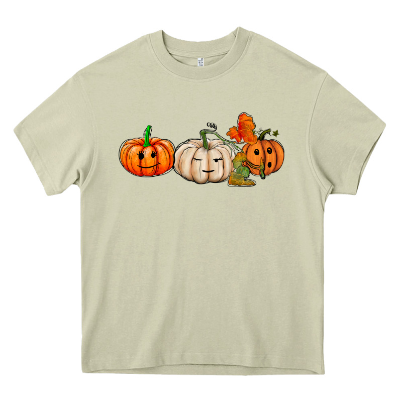 Pumpkins Face Heavy Core Tee by AdoDesignShop | Teevron