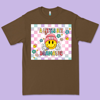 A Little Bit Dramatic Retro Premium Tee Designed By Maliassmallbusiness