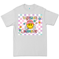 Dove Grey a little bit dramatic retro Premium Tee - MaliasSmallBusiness