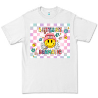 White a little bit dramatic retro Premium Tee - MaliasSmallBusiness