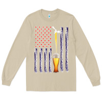 Mushroom American Flag Beer Long Sleeve Tee - Bettercallsaul