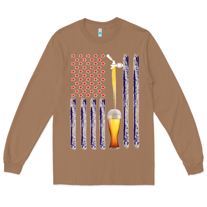 American Flag Beer Long Sleeve Tee by Bettercallsaul | Teevron