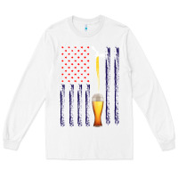 White American Flag Beer Long Sleeve Tee - Bettercallsaul