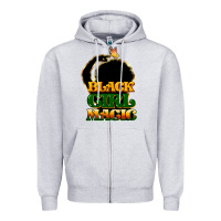 Heather Grey Black magic girl Zipper Hoodie - HowdyJamesFarm