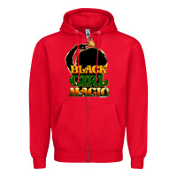 Red Black magic girl Zipper Hoodie - HowdyJamesFarm