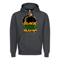Smoke Black magic girl Zipper Hoodie - HowdyJamesFarm