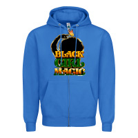 True Royal Black magic girl Zipper Hoodie - HowdyJamesFarm