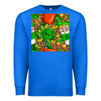 True Royal coffee cups st. patrick's day with leopard seamless pattern bbs Premium Sweatshirt - BundleAndBundleShop