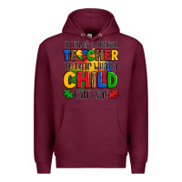 Burgundy it takes a special teacher to hear what a child can't say Premium Hoodie - OliviaCreatesArt